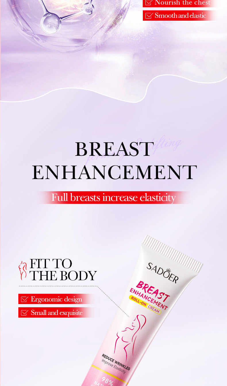 Full English Roll-on Cream20g SADOER Breast Firming and Plumping Massage Care Beauty Cream  Wholesale