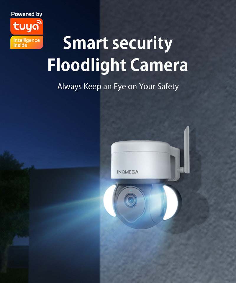 Private Model TUYA Surveillance Camera 5MP High Definition Full Color Night Vision Camera Outdoor Wired POE Camera