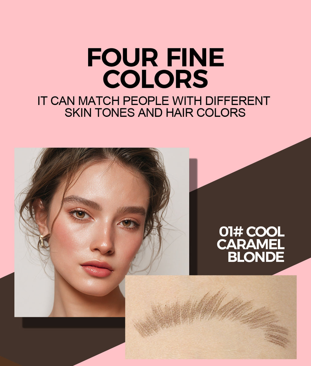 Four-Prong Eyebrow Pencil Wild Eyebrow Waterproof Smudge-Proof Four-Claw Split Liquid Eyebrow Pencil