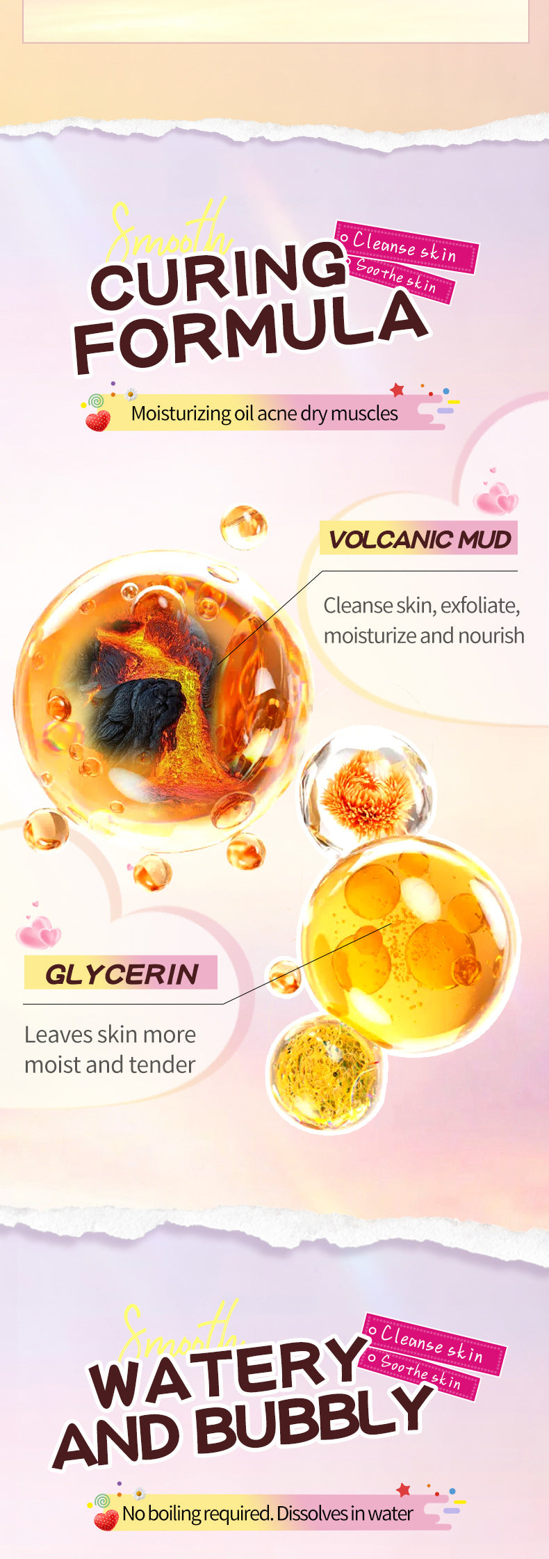 Cross-Border Bath Salt Balls6Set  Heart-shaped Bath Bomb Bath Salt Ball Boxed Export Manufacturer Wholesale