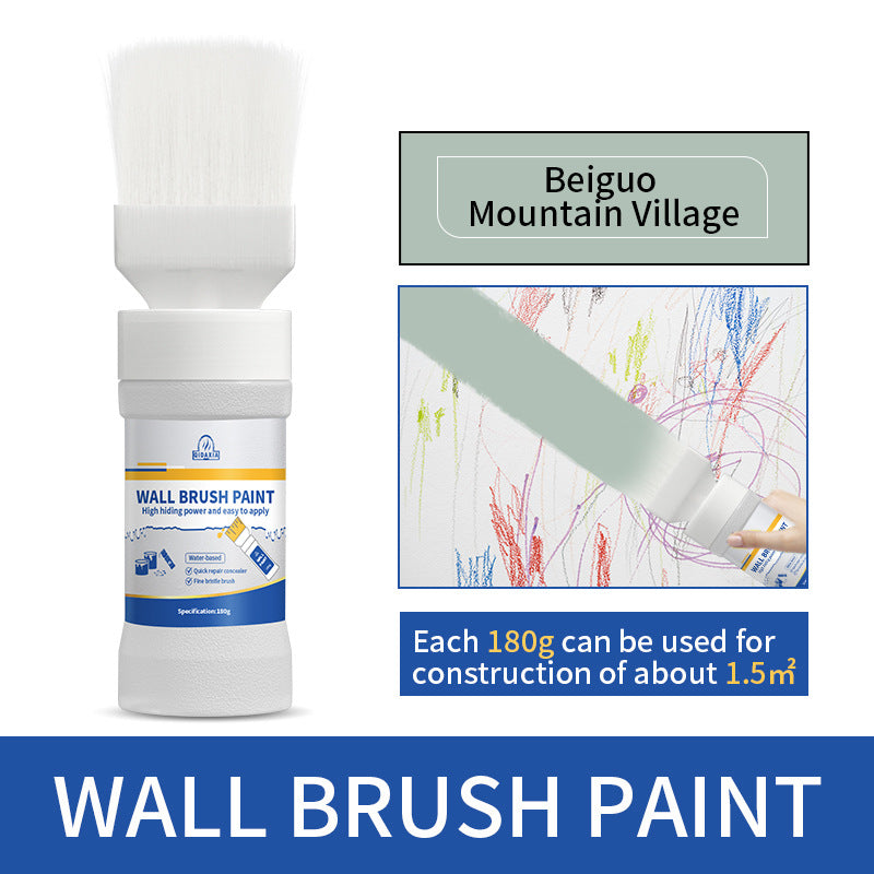 Interior Wall Paint White Wall Brush Paint Water-Based Odorless Latex Paint Wall Renovation Household Paint Wall Repair