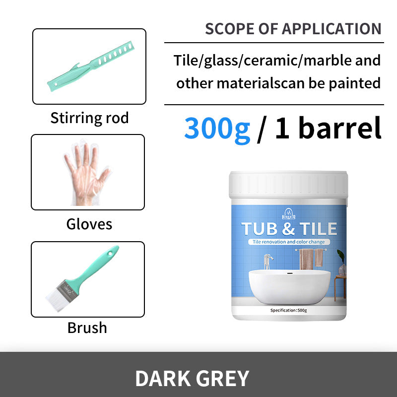Tile Color Changing Paint Glass Ceramic Renovation Bathroom Water-Based Paint Indoor Tile Paint