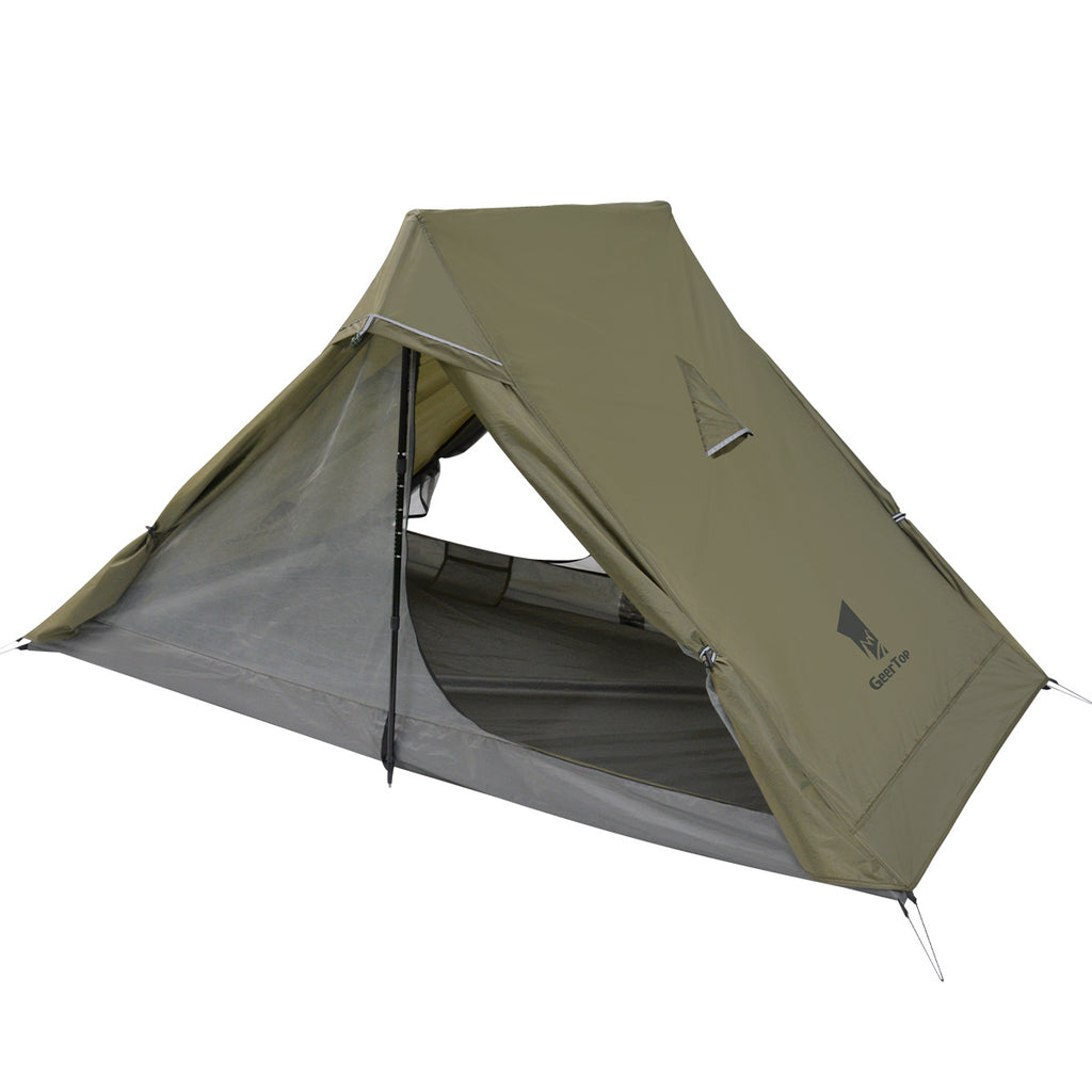 Jituo Lightweight Tent Outdoor Portable Hiking Mountaineering Tent Rainproof Non-Stuffy Ultra-Light Camping Tent for Two Persons