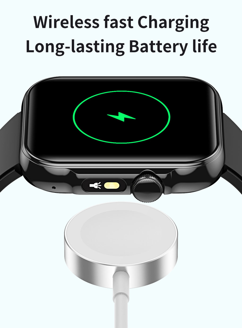 HDT11Smart Watch Bluetooth Call Music Voice Assistant Healthy Sleep Flashlight Bracelet New Style