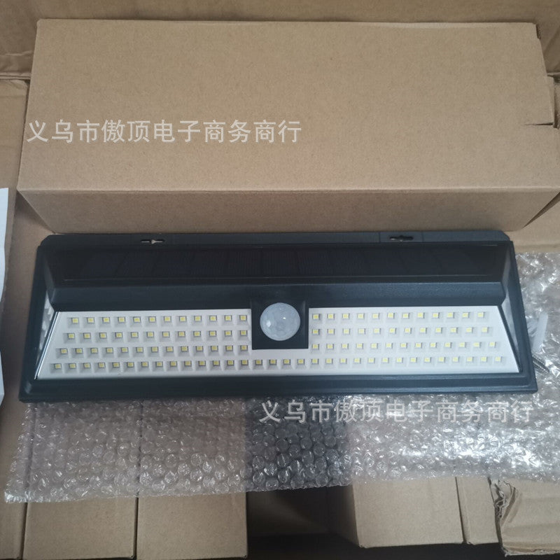 Outdoor Solar Street Light Garden Light Household Sensor Light Outdoor Waterproof Wall Light Garage Light118led Lamp