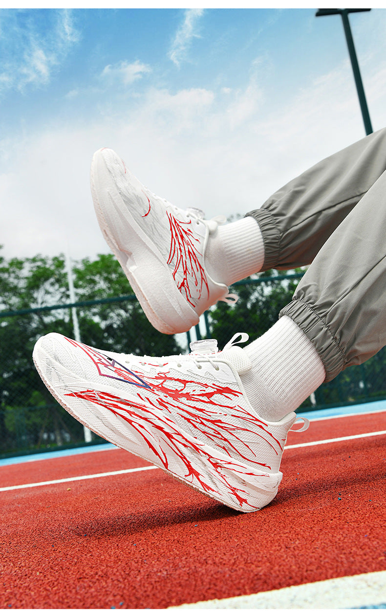 Red Rabbit9pro Really Explosive Carbon Plate Luminous Casual Breathable Running Shoes Outdoor Racing High Elastic Shock Absorption Non-slip Sneakers