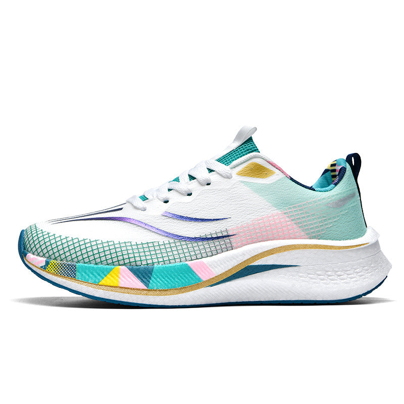 2025Spring and Summer New Style Flying Electric4C Professional Racing Shock Absorption Casual Non-slip Sports Shoes Ultra-light High Elasticity Men and Women Running Shoes