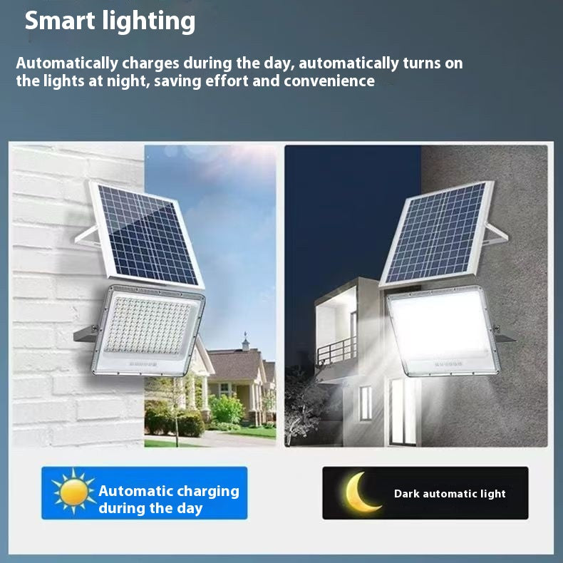 High-Power Outdoor Household Garden Solar Flood Lights Waterproof Rural Engineering Street Lighting Investment Cross-Border