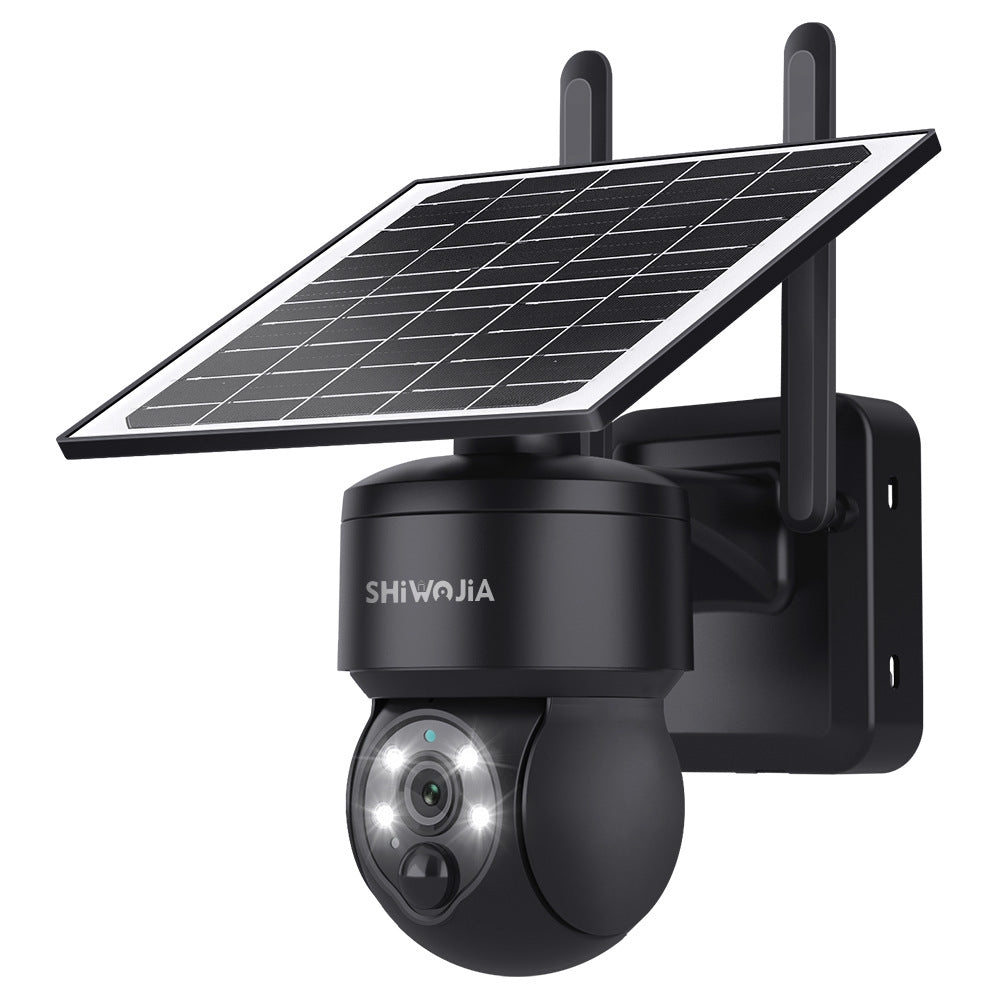 4G Solar HD400Megapixel outdoor courtyard surveillance camera with infrared night vision PIR Detection