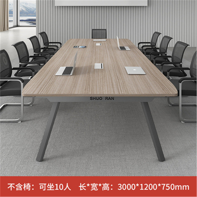 Conference Table Long Table Simple Modern Meeting Room Table and Chair Set Small Negotiation Training Table Long Office Desk Furniture