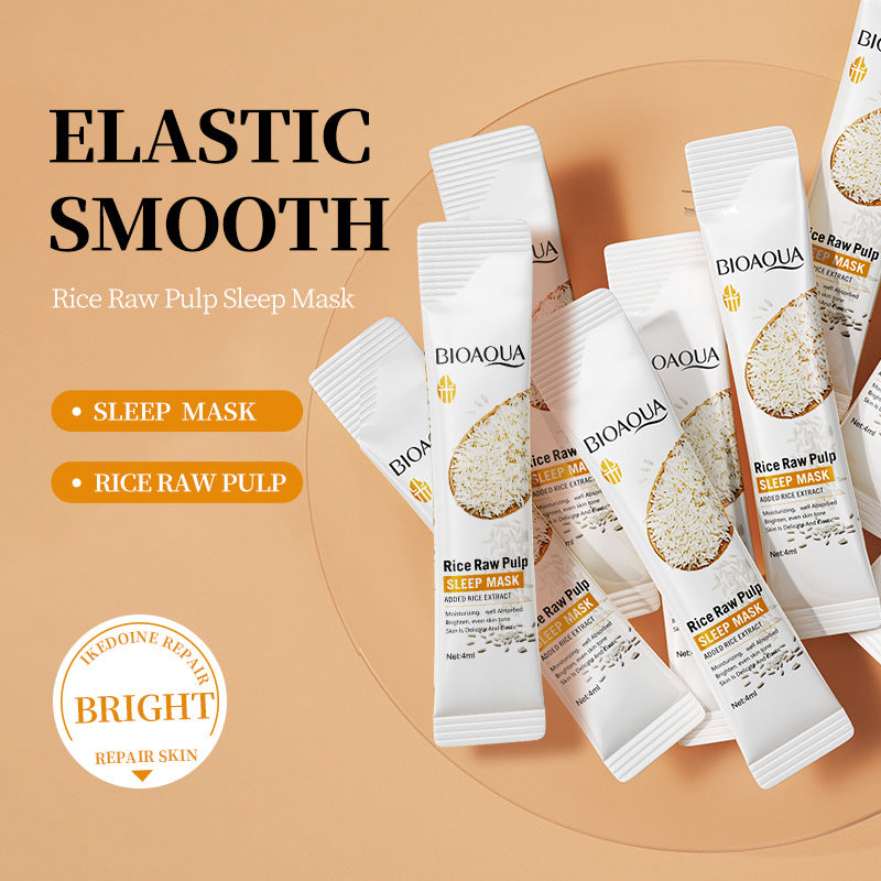Sleep Mask BIOAOUA Rice Moisturizing No-Rinse Leave-On Mask Cross-Border Wholesale
