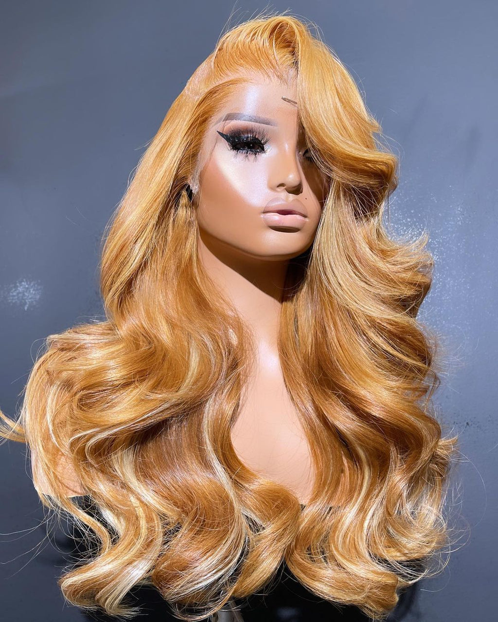 13*6 Lace Front  Blonde Synthetic Wavy Wig