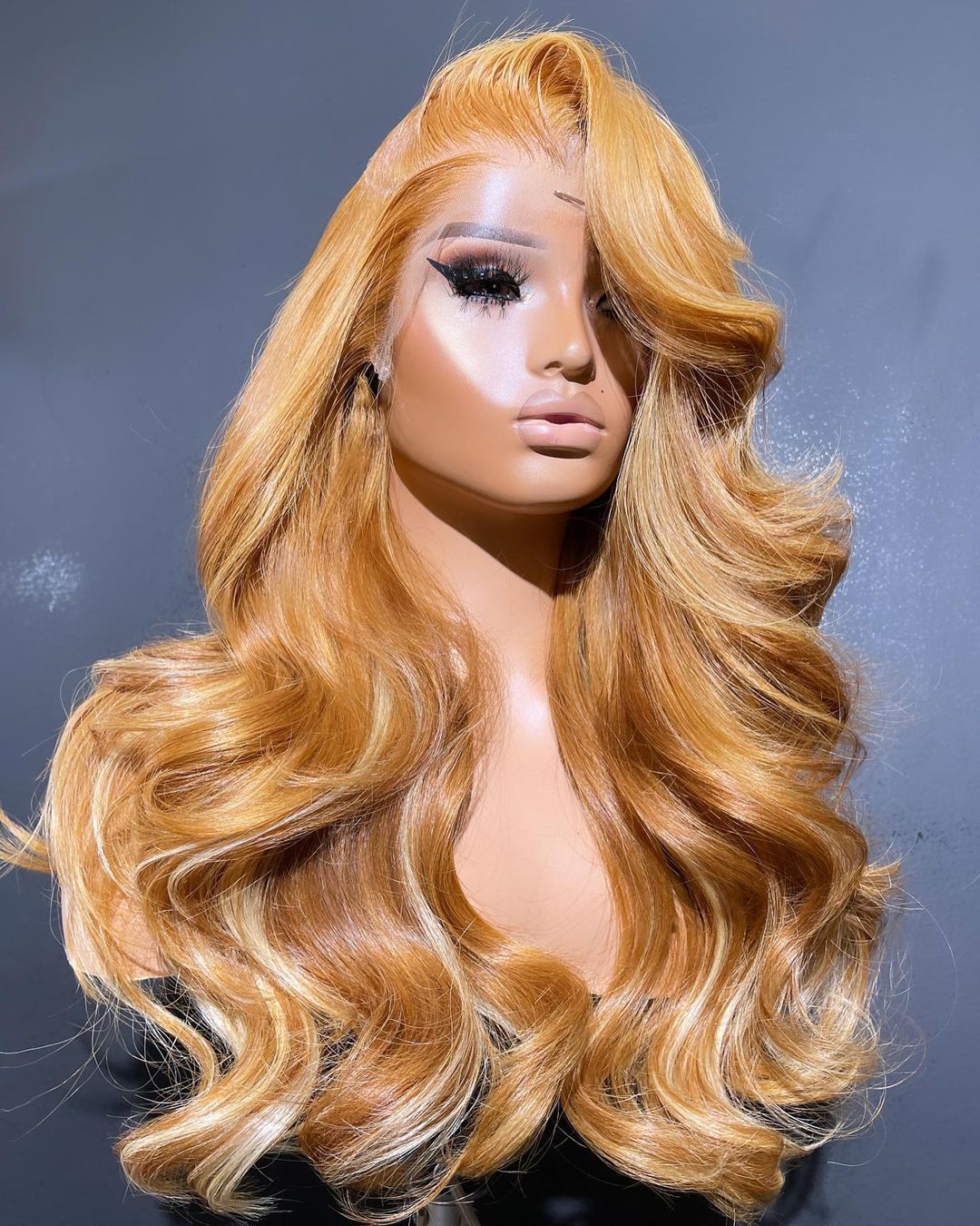 13*6 Lace Front  Blonde Synthetic Wavy Wig