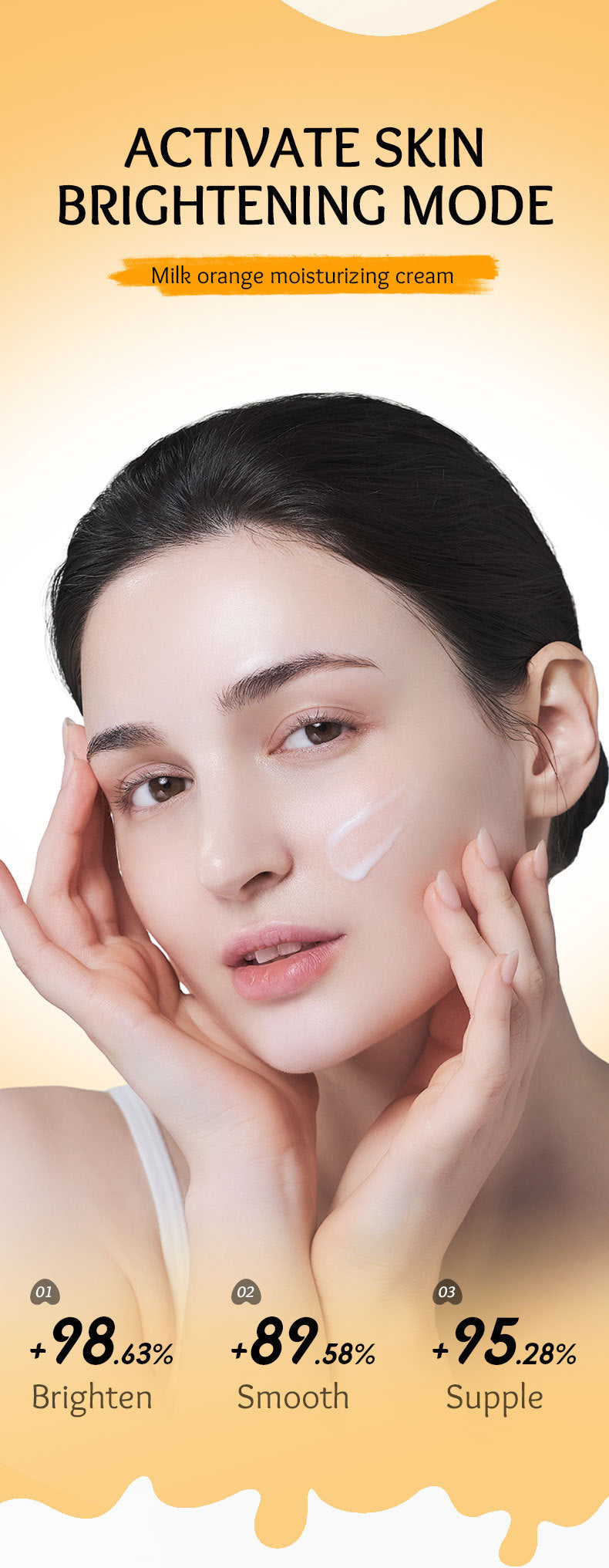 Milk Fruit Cream SADOER Smooth and delicate hydrating skin moisturizing cream cross-border foreign trade wholesale