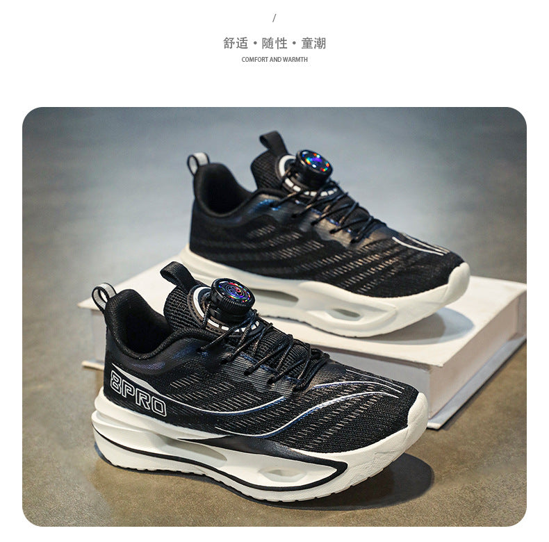 Spring and Summer Fashion Comfortable Running Shoes for Teenagers, Casual Shoes with High Elasticity and Shock Absorption, Student Marathon Training Sports Shoes