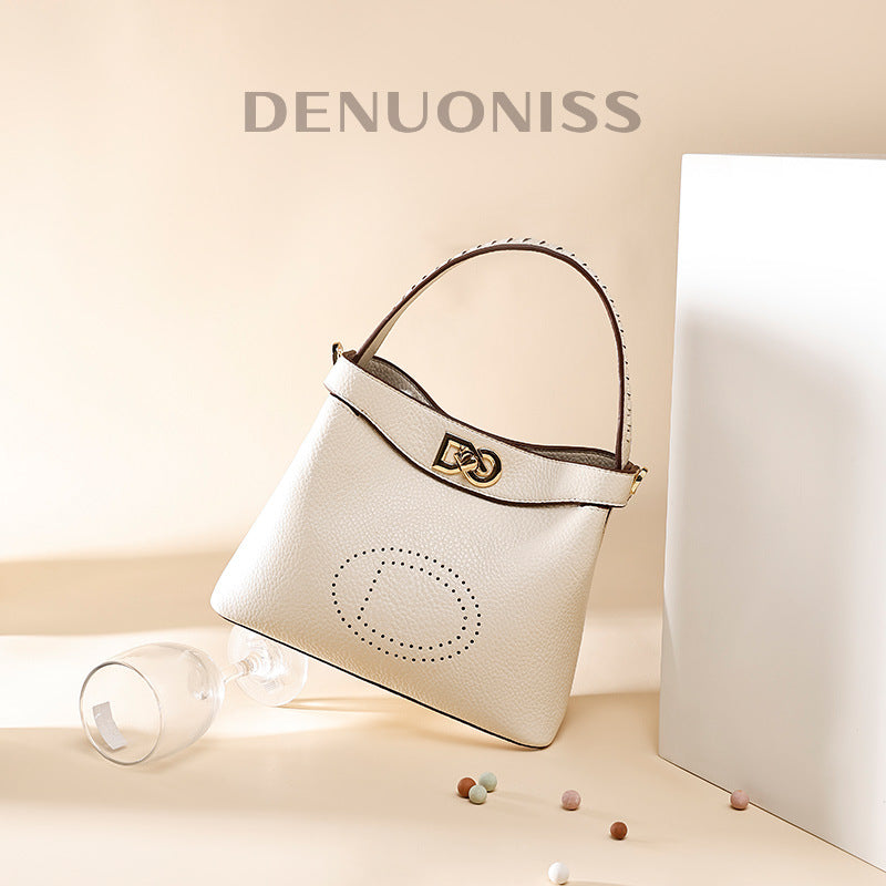 New Bucket Tote Bag Niche Versatile Handbag for Women Daily Casual Light Luxury Fashion Women's Bag Single Shoulder Crossbody Bag