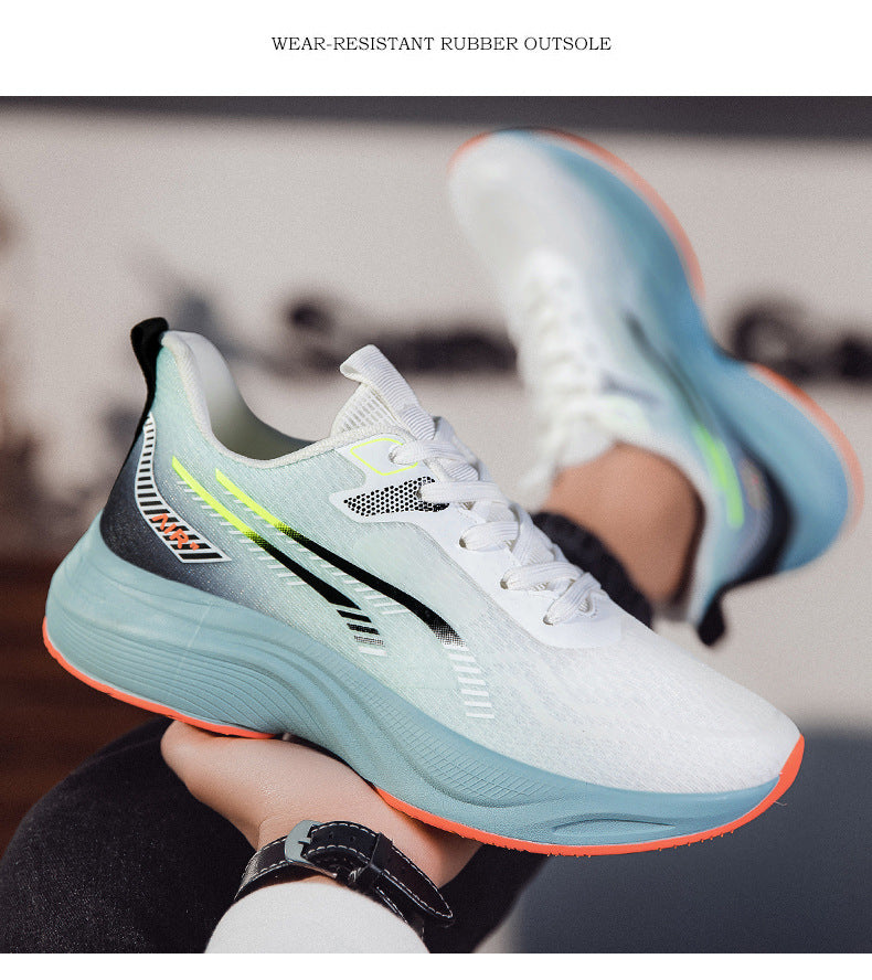 Casual mesh shoes new soft sole cushioning men's running shoes breathable mesh2025New lightweight high-elastic sports shoes