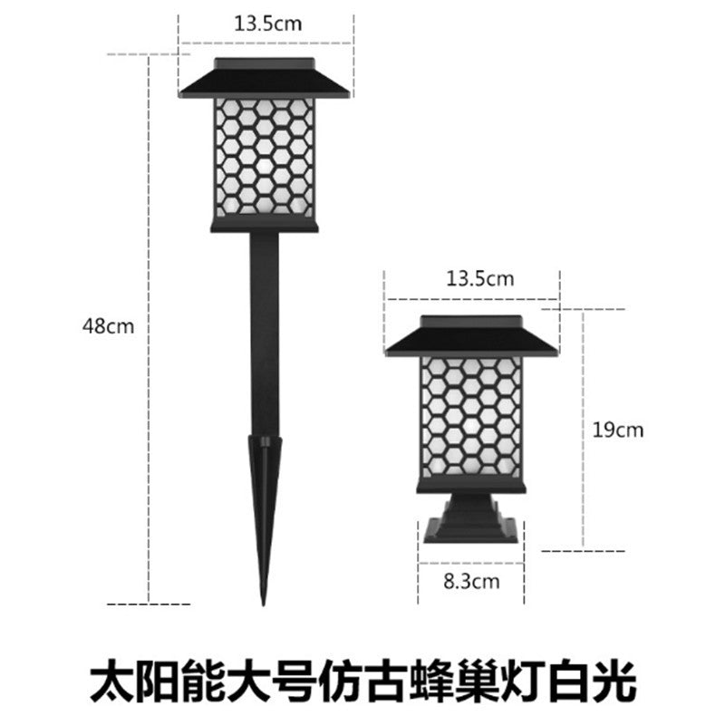 New Solar Lawn Light Garden Light Outdoor Waterproof Garden Villa Ground Light Landscape Decoration Dual-use Street Light