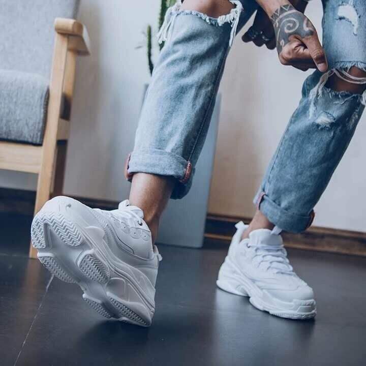 ins Super Popular Shoes Trendy Shoes Summer Height-Increasing White Sneakers Korean Style Versatile White Sports Shoes Dad Shoes