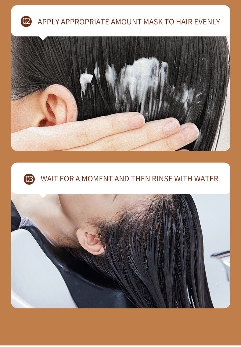 Ginger Hair Mask SADOER Improve Frizz, Soften and Smooth, Portable Strip Pack, Cross-Border Foreign Trade Wholesale