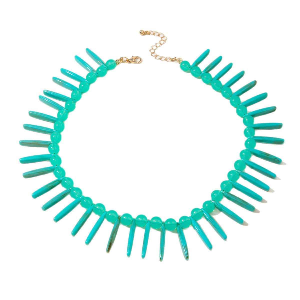 European and American Ornament Fashion Niche Design Statement Necklace Bohemian Style Acrylic Necklace