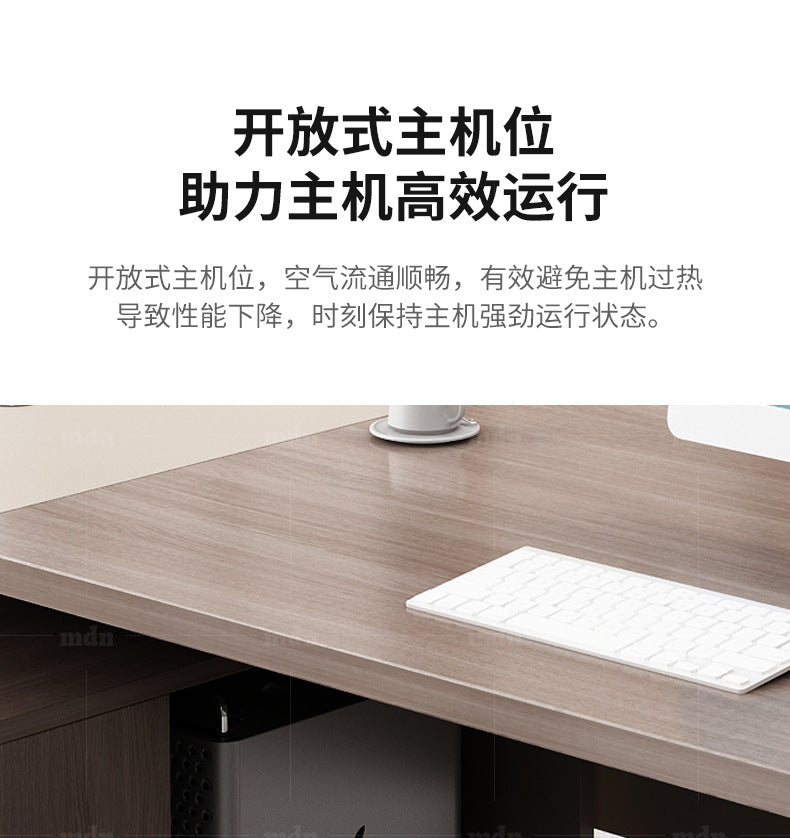 Office Desk Boss Desk and Chair Set Manager Supervisor Light Luxury High-End Office Desk and Chair Set Executive Office Desk