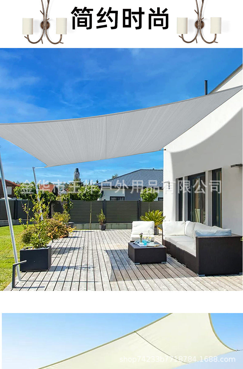 Canopy Outdoor BBQ Camping Picnic Portable Rectangular4X4Sun Protection Heat Insulation Rainproof Sunshade Sail