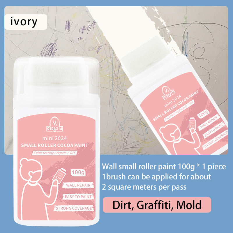 Qixia Colorful Mini Paint Coco Paint Odorless Graffiti Paint Small Roller Paint Wall Small Roller Brush Paint Latex Paint