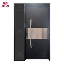 Customized New Front Security Big Modern Villa House  Solid Wood Pivot Doors Exterior Wooden Door Main Entrance