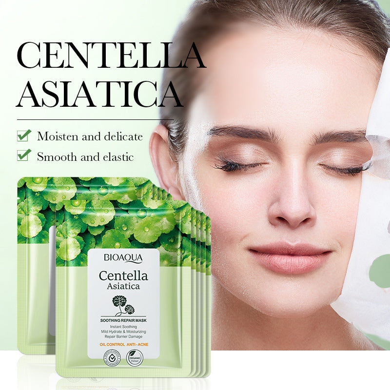 Centella Asiatica Facial Mask25g BIOAOUA Hydrating, rejuvenating, moisturizing, and nourishing cross-border wholesale