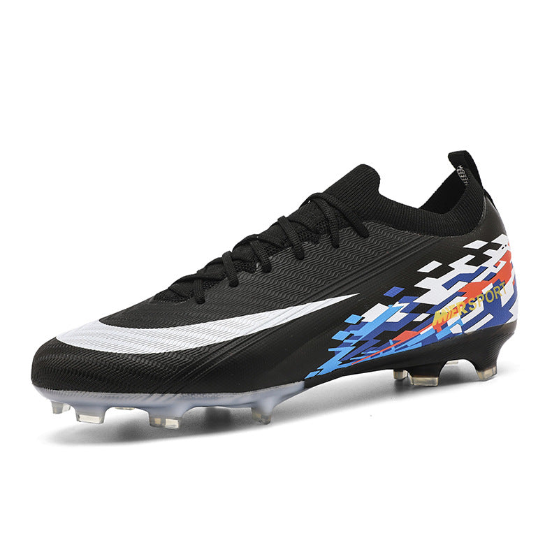 New Large Size Long Spike Football Shoes Low Top Youth Competition Training Student Football Sports Shoes