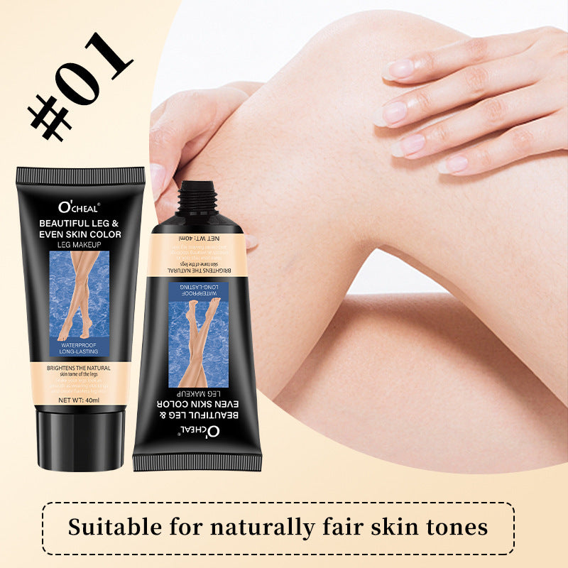 Makeup European and American Concealer Leg Cream Waterproof Even Skin Tone Tanning Cream Stocking Cream Leg Care Moisturizer