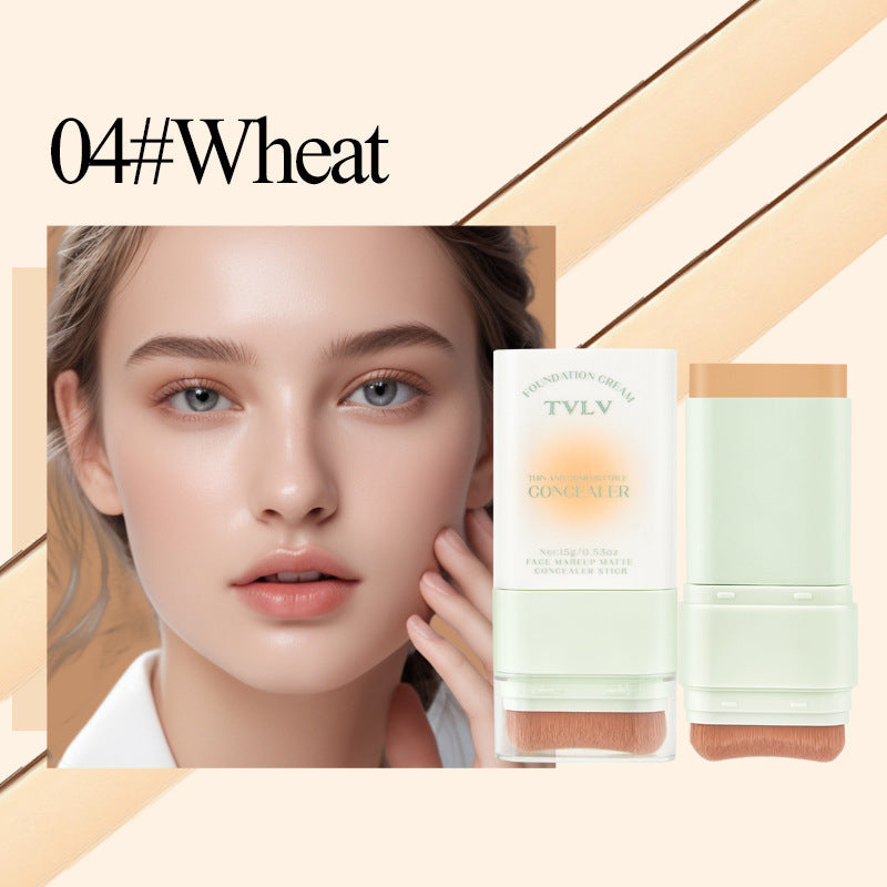 E-commerce Dropshipping Yellow Black Skin Foundation Double-ended Concealer Foundation Stick Waterproof Non-smudge Wholesale Cosmetics