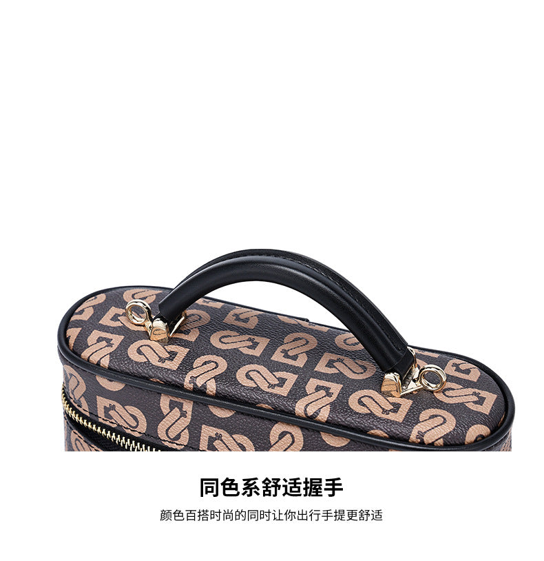 European and American Retro Printed Chain Small Square Bag Trendy Crossbody Women's Bag Niche Versatile Shoulder Handbag Women's Manufacturer