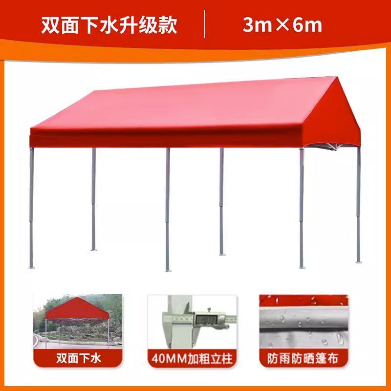Outdoor Waterproof Advertising Tent Sunshade Umbrella Folding Printed Four-legged Sunshade Canopy Parking Shed Four-corner Tent