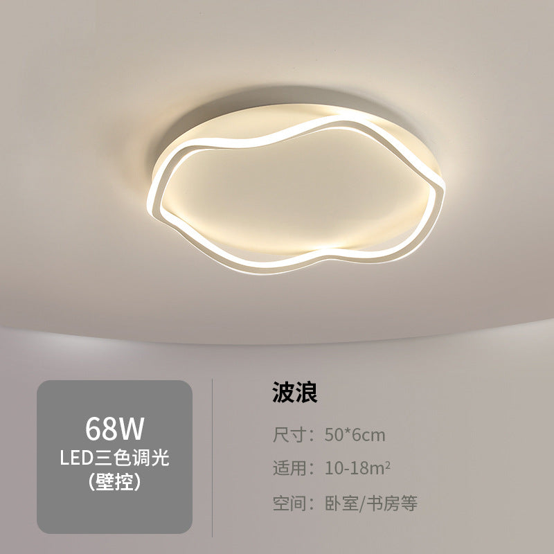 Nordic Bedroom Ceiling Light Modern Simple Creative Geometric Master Bedroom Room Lighting Design Water Ripple Ceiling Light