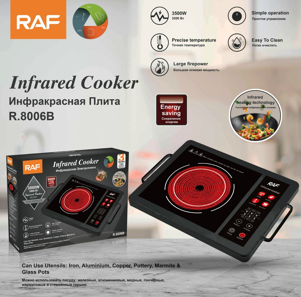RAF European-style High-power Intelligent Electric Ceramic Stove for Home Use Multifunctional Stir-fry Energy-saving Induction Cooker