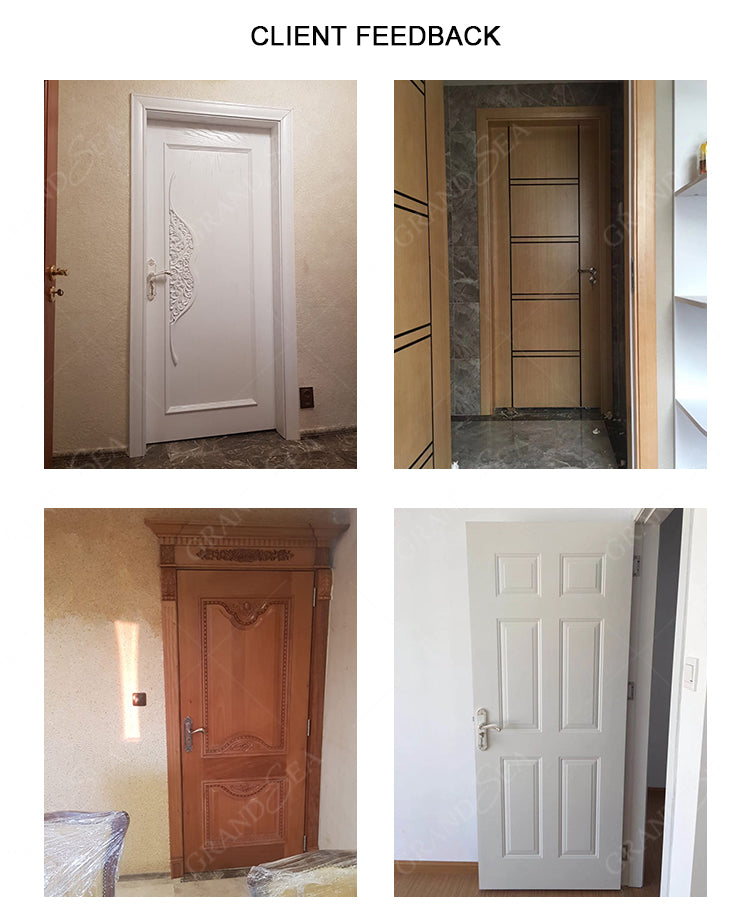 Luxurious Wooden Internal Door Design Doors Interior With Frame for Bedroom Apartment Villa