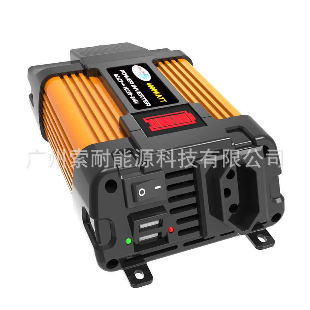 Vehicle Inverter300W/500W 12V Turn110V 220V Battery Level Indicator inverter