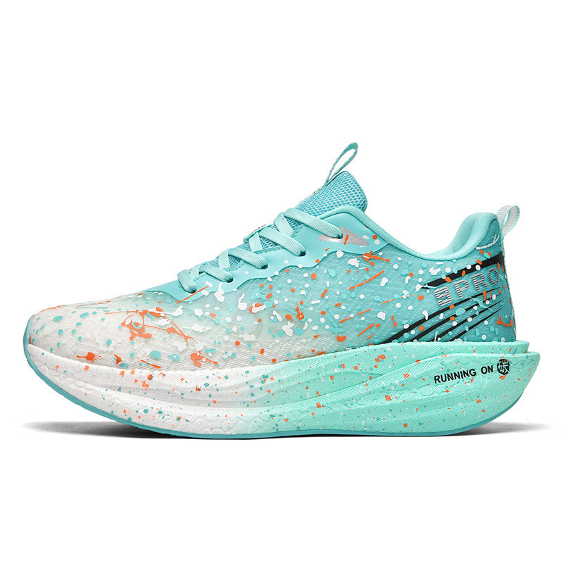 Red Rabbit9pro Autumn and Winter New Double Mesh Luminous Carbon Plate Real Explosion Running Shoes Couples plaid Cushioning Wearable Sneakers