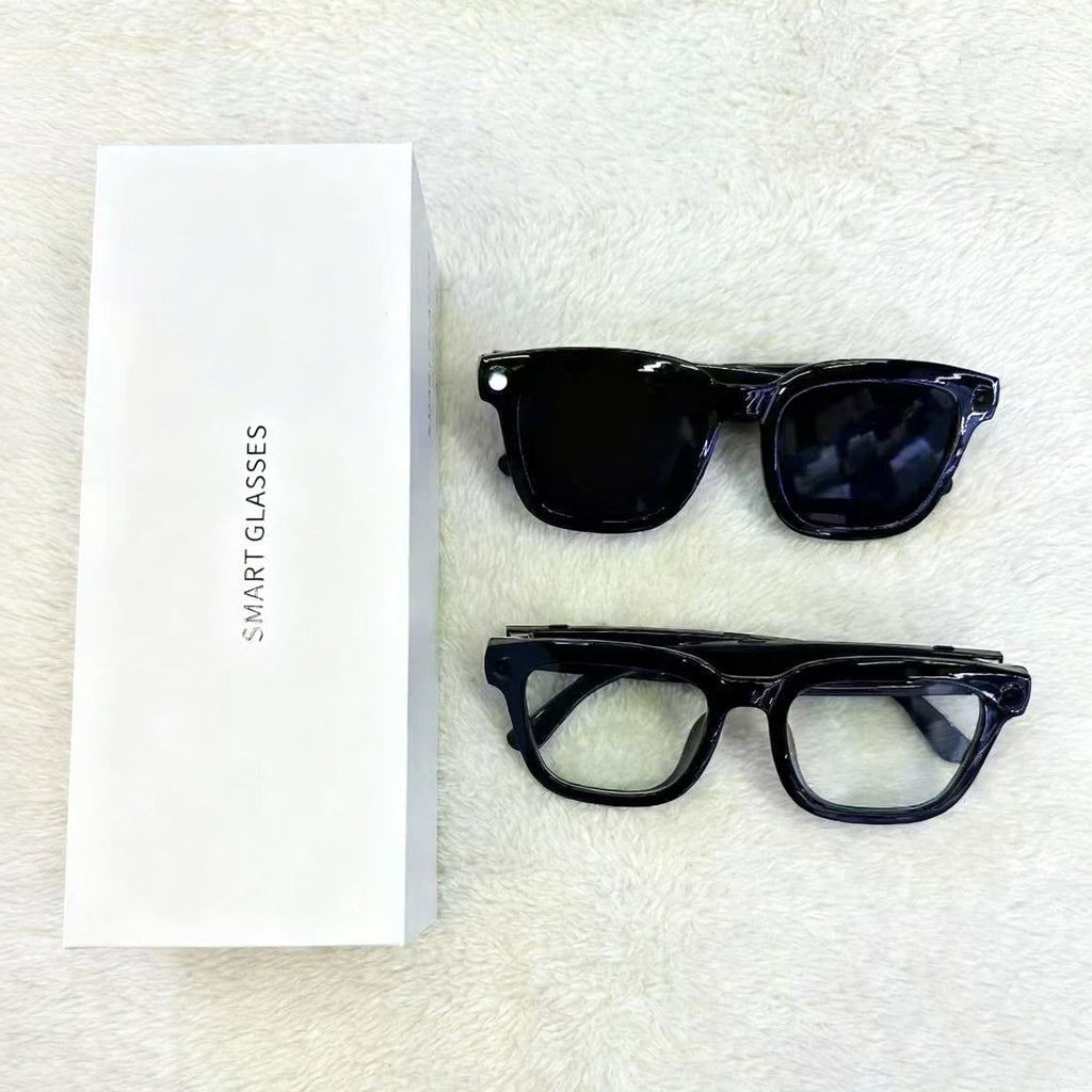 V03-T6Smart Glasses800100 Megapixel Camera with Image Stabilization1200P Video Recording Audio Recording AI Translation Recognition