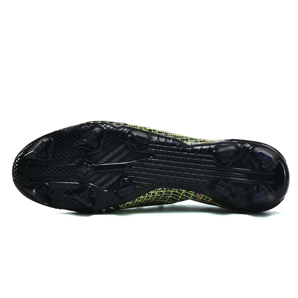 C Luo Professional High-Top Soccer Shoes Male AG Long Spike Youth Student Campus Competition Training Sneakers