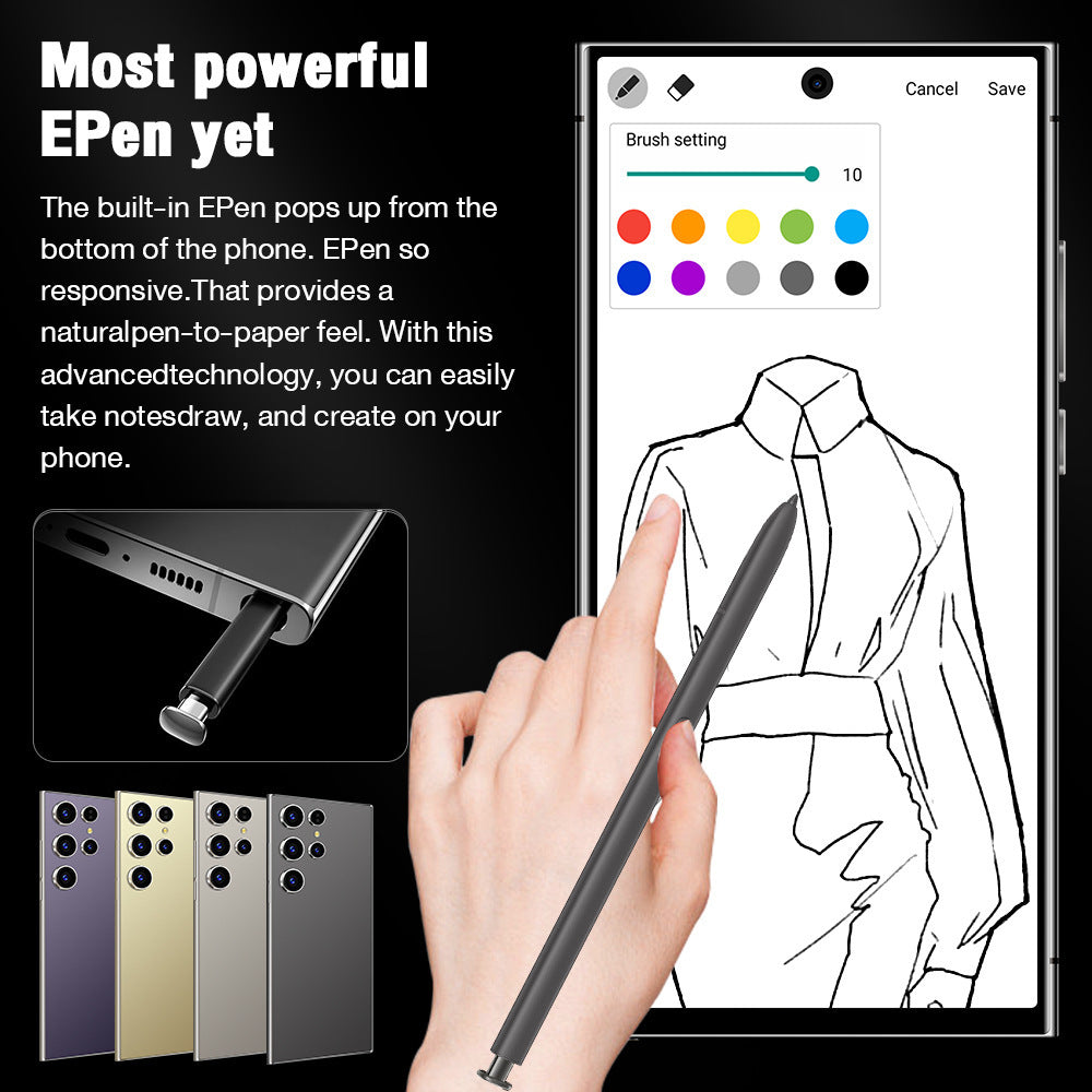 Popular S24Ultra Smartphone6.75Inch4G Android1:1Smartphone2+16G Delivery