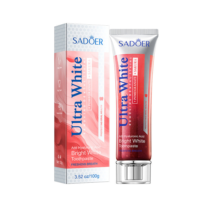 Lemon Mint Whitening Toothpaste SADOER Stain Removal Cleaning Tartar Toothpaste Cross-Border Wholesale