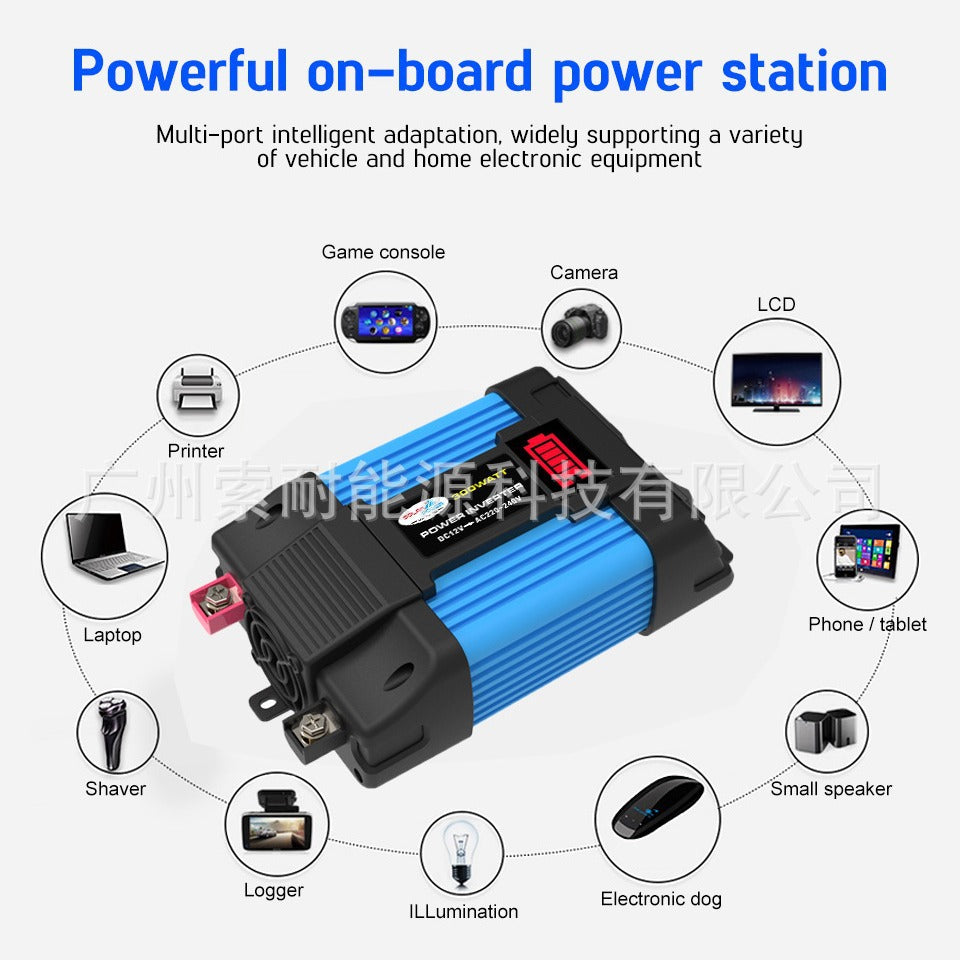 【New Product】Vehicle Inverter300W 500W 12V Turn110V 220V Car Inverter