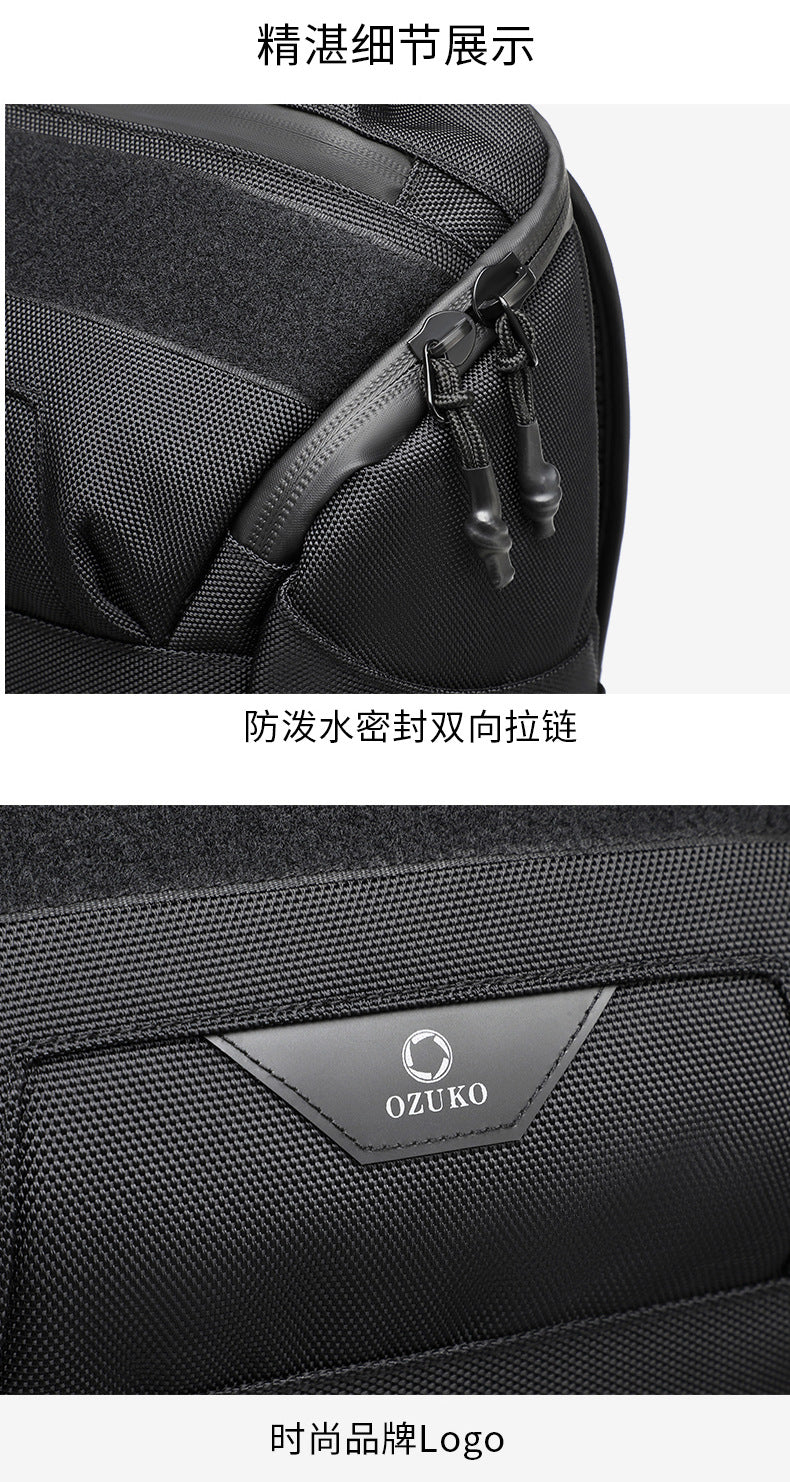 OZUKO Tactical Backpack Men's Computer Bag Waterproof Camouflage Large Capacity Outdoor Sports Cycling Commuting Backpack