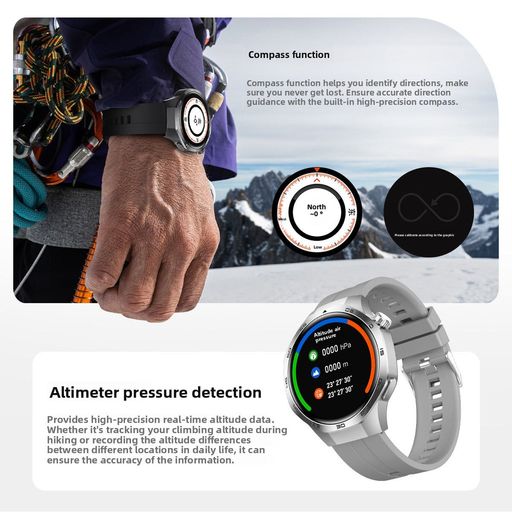 Watch5 Max Smart Watch1.52inch Bluetooth Call, Heart Rate Monitor, Pedometer, Sleep Monitoring, Waterproof, Shockproof, Dustproof Sports
