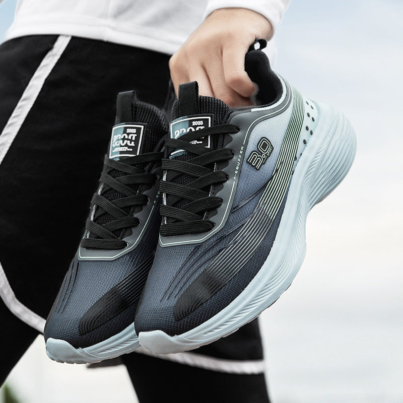 New Jogging Carbon Plate Running Shoes Men Women Couples Breathable Lightweight Marathon Training Outdoor Casual Sports Shoes