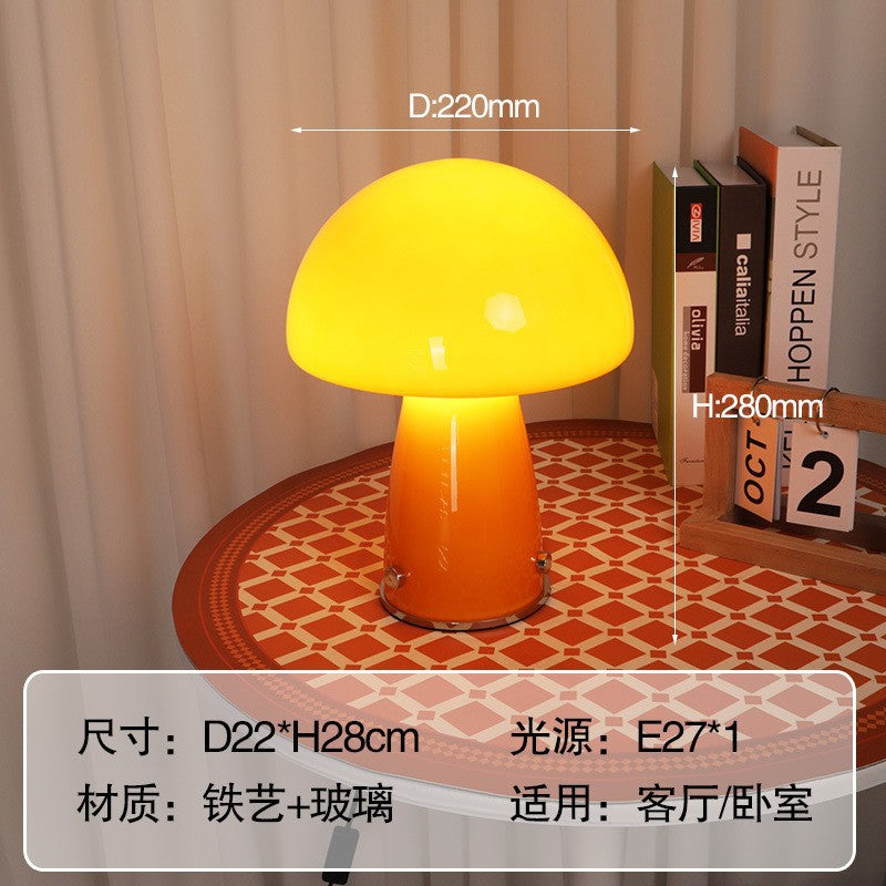 Bauhaus Table Lamp Nordic Minimalist Bedroom Mushroom Lamp Creative Yellow White Bauhaus Lamp Manufacturer Customization