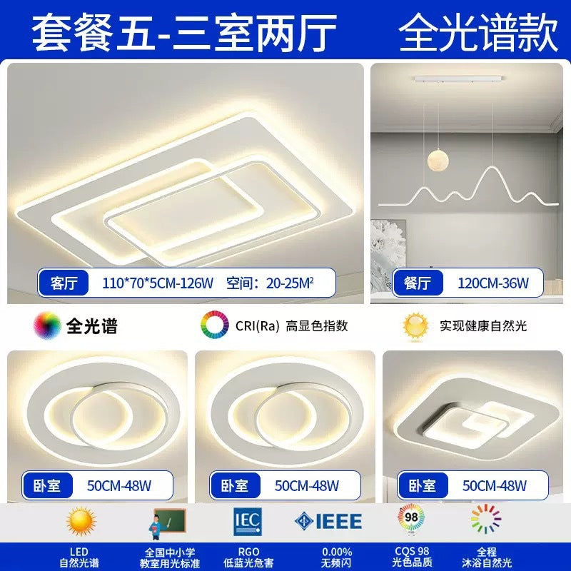 Full Spectrum Ceiling Light Living Room Light Hall Main Light Modern Simple Bedroom Light Whole House Zhongshan Lighting Home Decoration Lighting